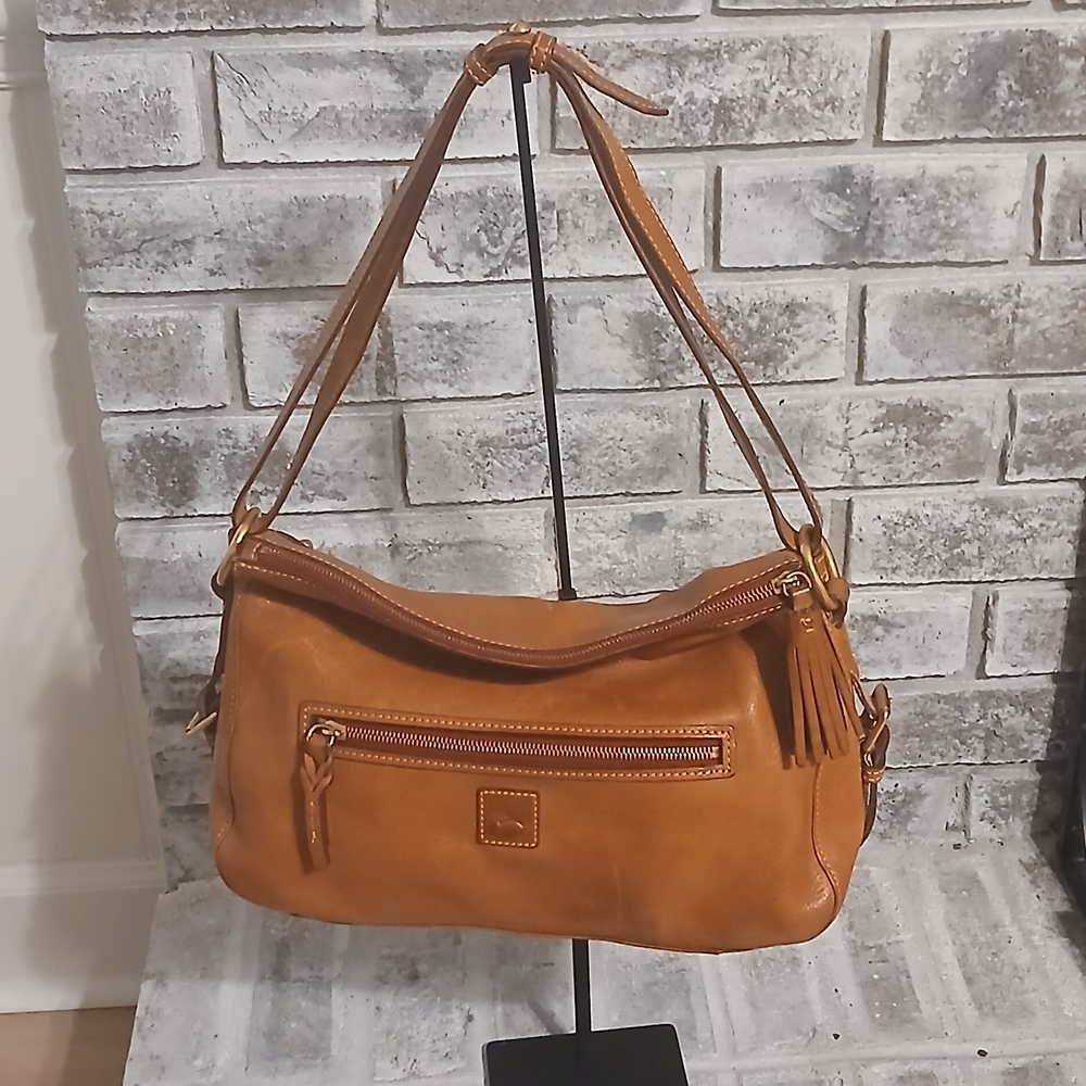 Dooney & Bourke Tan Leather Shoulder Bag